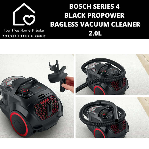 Bosch Series 4 - Black ProPower Bagless Vacuum Cleaner - 2.0L