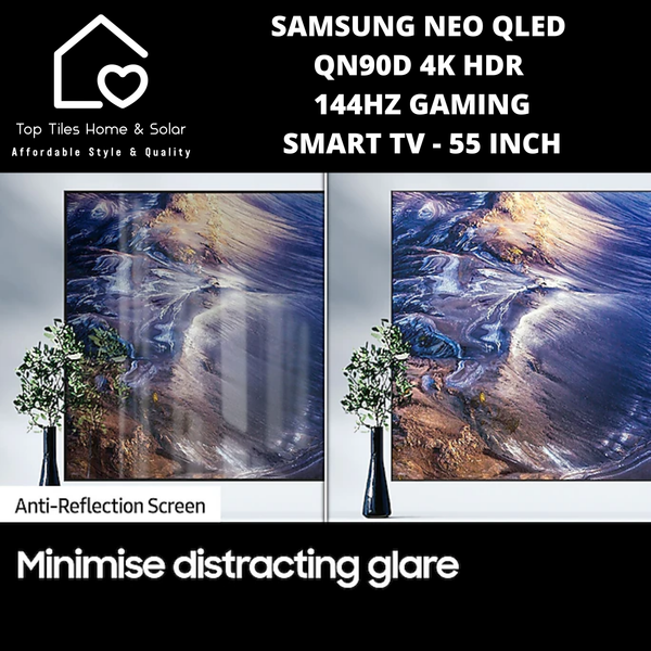 Samsung Neo QLED QN90D 4k HDR 144Hz Gaming Smart TV - 55 Inch