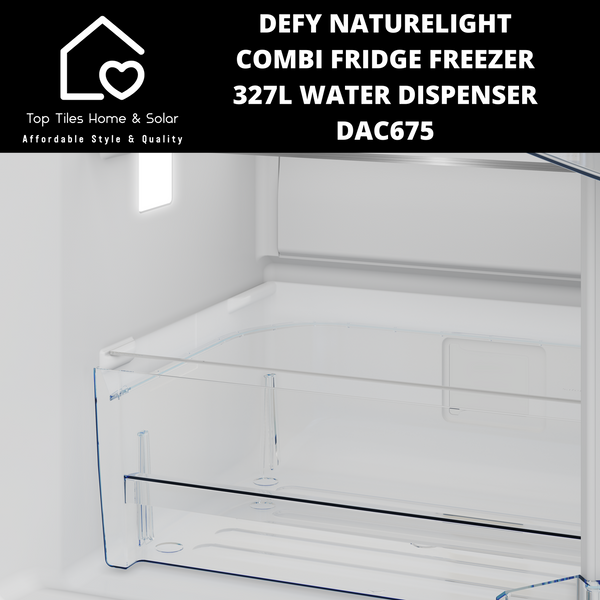 Defy NatureLight Combi Fridge Freezer - 327L Water Dispenser DAC675