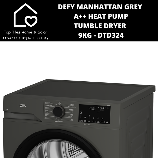 Defy Manhattan A++ Grey Heat Pump Tumble Dryer - 9kg DTD324