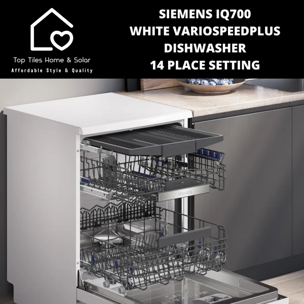 Siemens iQ700 - White VarioSpeedPlus Dishwasher - 14 Place Setting