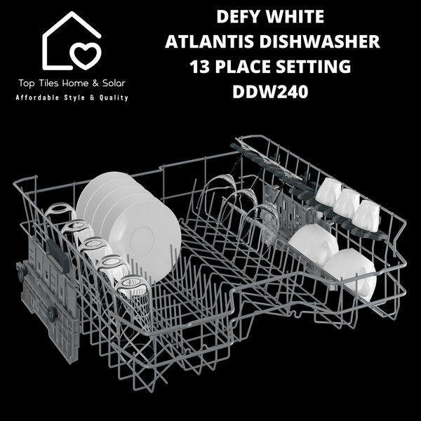 Defy White Atlantis Dishwasher - 13 Place Setting DDW240