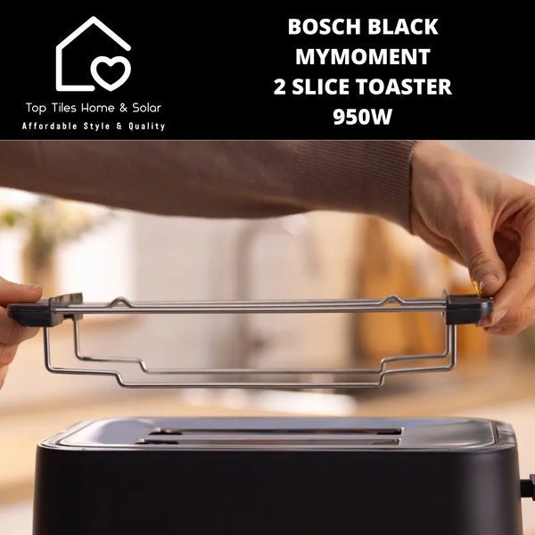 Bosch Black MyMoment 2 Slice Toaster - 950W