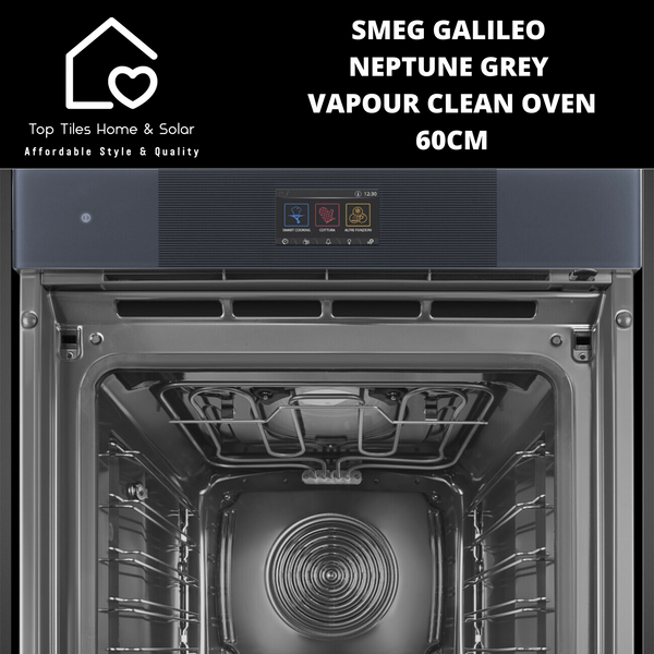 Smeg Galileo Neptune Grey Vapour Clean Oven – 60cm