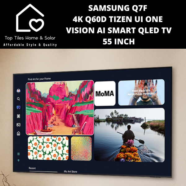 Samsung Q7F 4K Q60D Tizen UI ONE VISION AI Smart QLED TV - 55 Inch