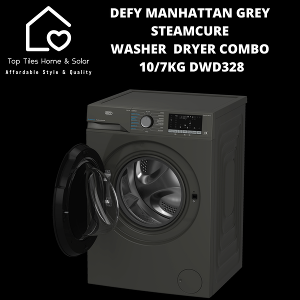Defy Grey SteamCure Washer  Dryer Combo -  10/7kg DWD328