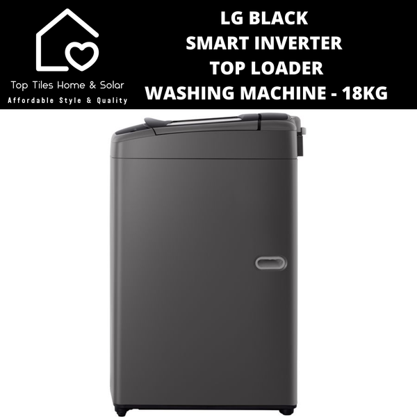 LG Black Smart Inverter Top Loader Washing Machine - 18kg
