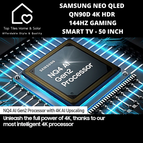 Samsung Neo QLED QN90D 4k HDR 144Hz Gaming Smart TV - 50 Inch