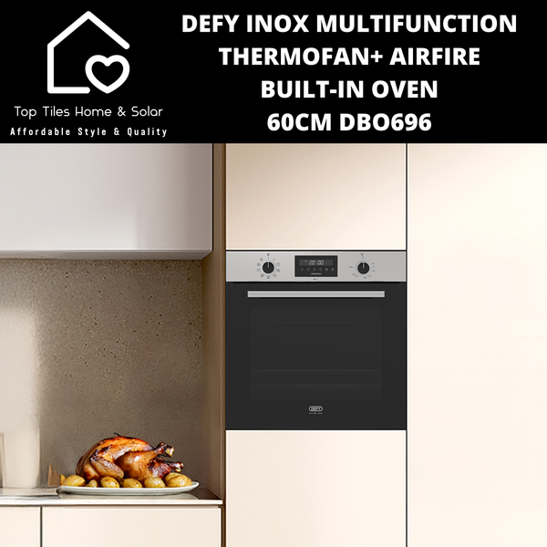 Defy Inox Multi-Function Thermofan+ AirFire Built-in Oven - 60cm DBO696