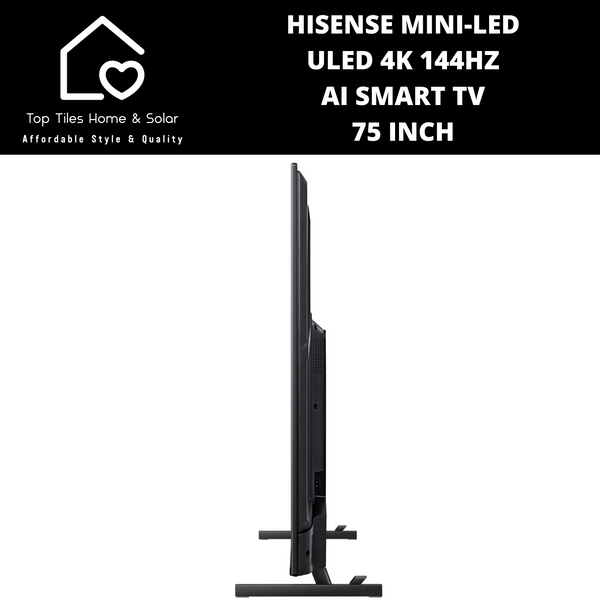 Hisense Mini-LED ULED 4K 144Hz AI Smart TV - 75 Inch
