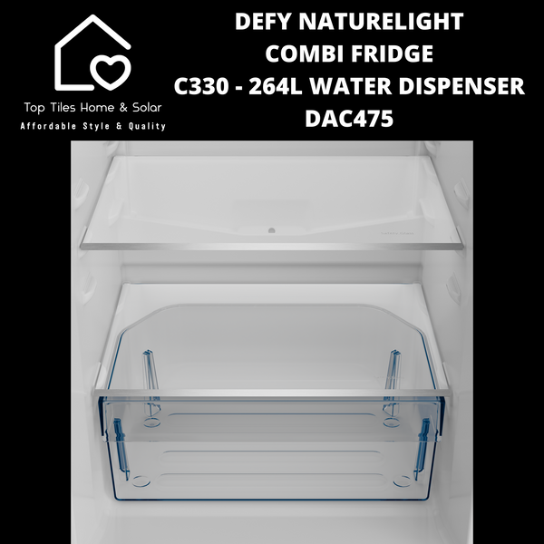 Defy Naturelight Combi Fridge C330 - 264L Water Dispenser DAC475