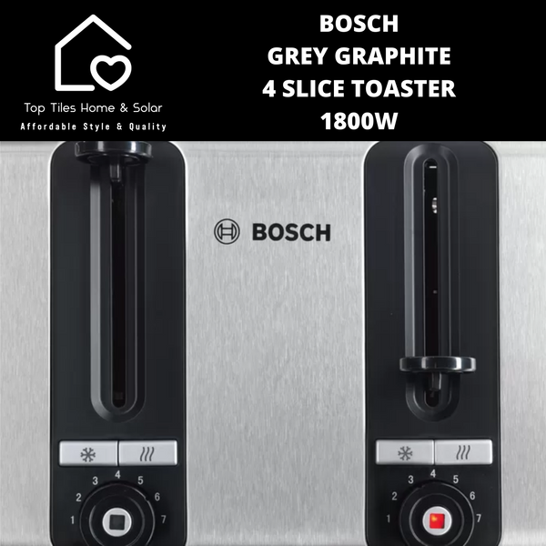 Bosch Grey Graphite 4 Slice Toaster - 1800W