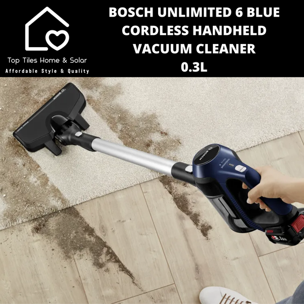 Bosch Unlimited 6 - Blue Cordless Handheld Vacuum Cleaner - 0.3L