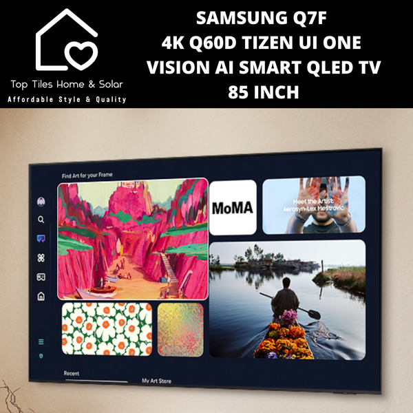 Samsung Q7F 4K Q60D Tizen UI ONE VISION AI Smart QLED TV - 85 Inch