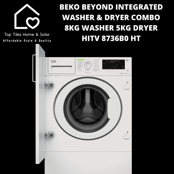 Beko Beyond Integrated Washer & Dryer Combo -  8kg Washer 5kg Dryer HITV 8736B0 HT