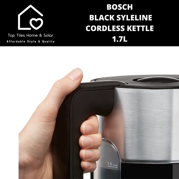 Bosch Black SyleLine Cordless Kettle - 1.7L