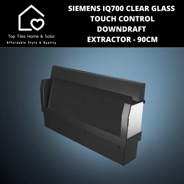 Siemens iQ700 Clear Glass Touch Control Down Draft Extractor - 90cm