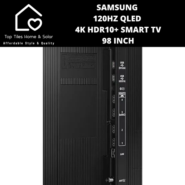 Samsung 120Hz QLED 4K HDR10+ Smart TV - 98 Inch