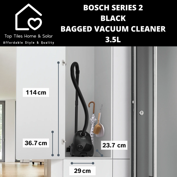 Bosch Series 2 - Black Bagged Vacuum Cleaner - 3.5L