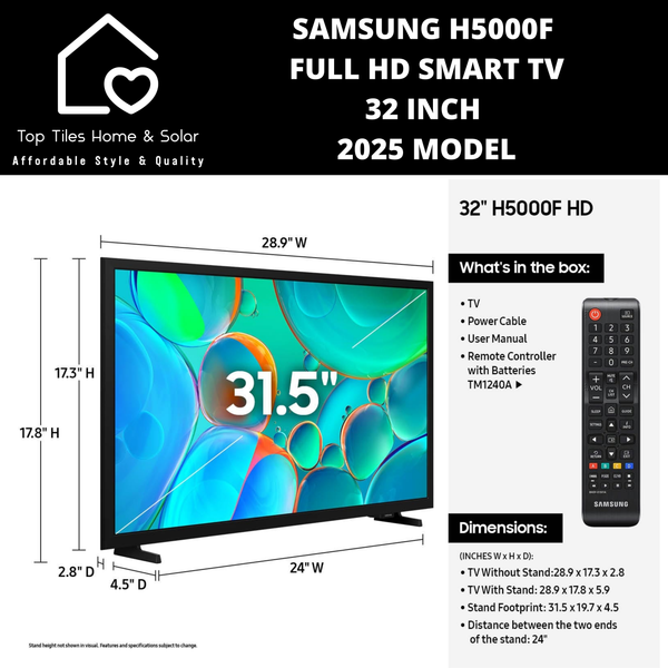 Samsung H5000F Full HD Smart TV - 32 Inch 2025 MODEL