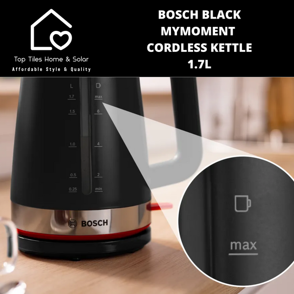 Bosch Black MyMoment Cordless Kettle - 1.7L