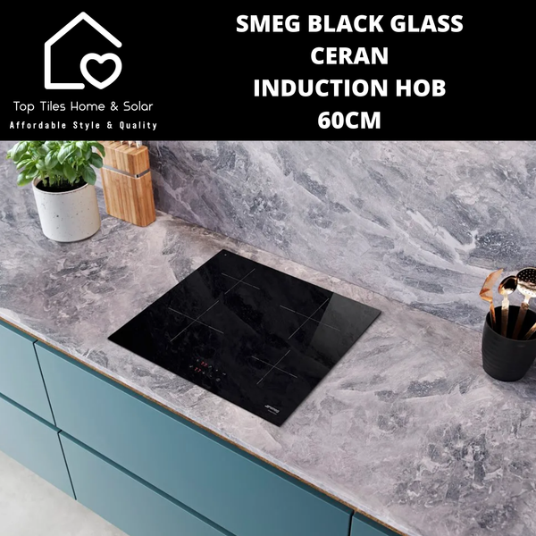 Smeg Black Glass Ceran Induction Hob - 60cm