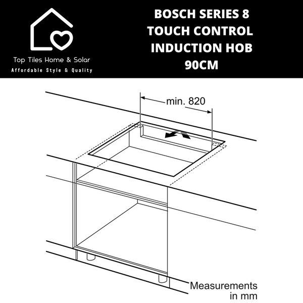 Bosch Series 8 - Touch Control Induction Hob - 90cm