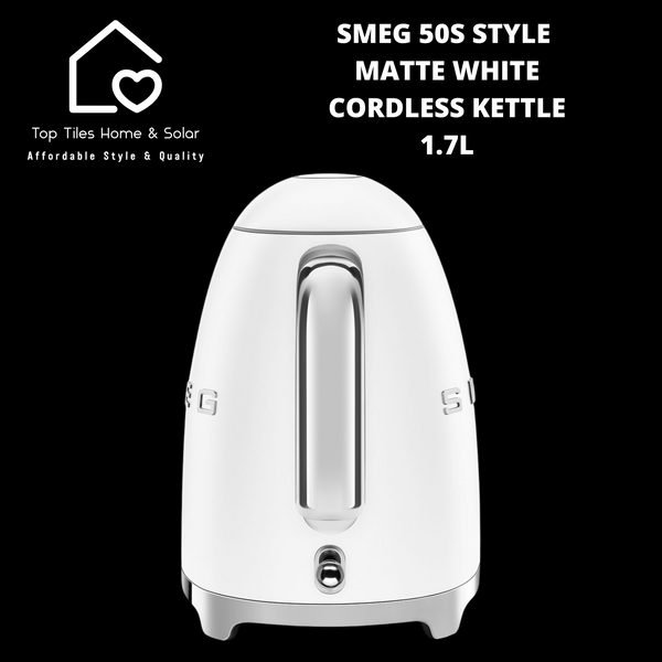 Smeg 50s Style Matte White Cordless Kettle - 1.7L