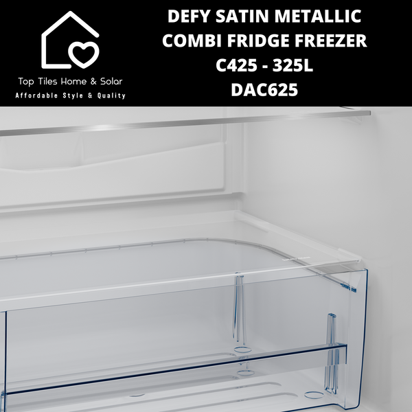 Defy Satin Metallic Combi Fridge Freezer C425 - 325L DAC625