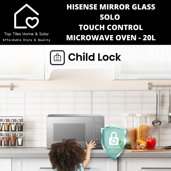 Hisense Mirror Glass Solo Touch Control Microwave Oven - 20L