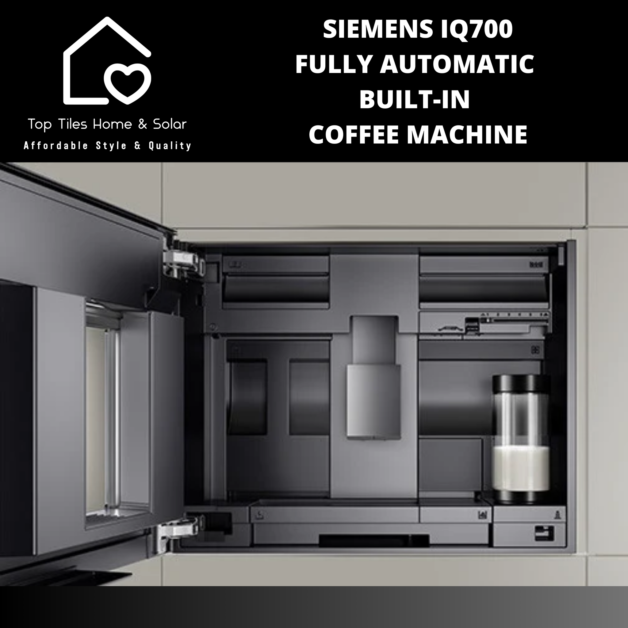 Siemens iQ700 - Fully Automatic Built-in Coffee Machine – Top