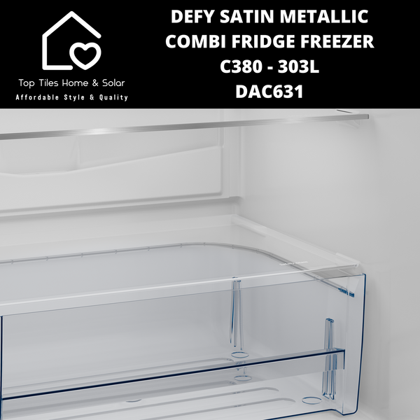 Defy Satin Metallic Combi Fridge Freezer C380 - 303L DAC631