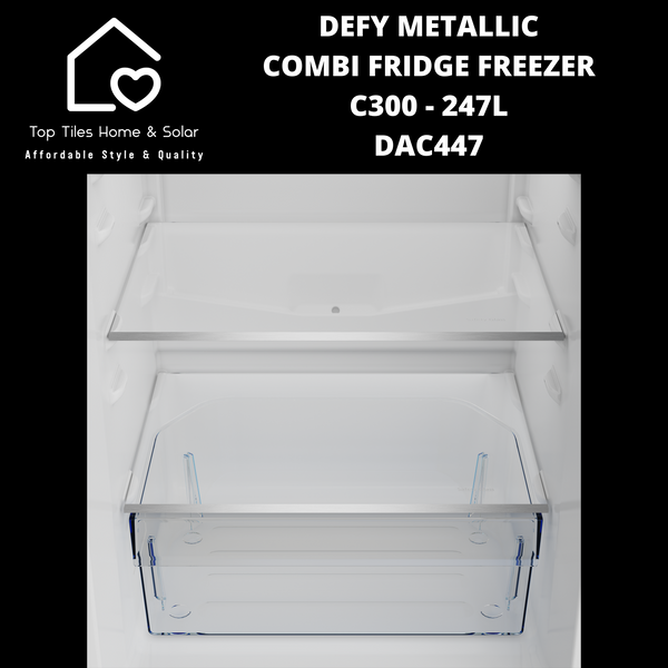 Defy Metallic Combi Fridge Freezer C300 - 247L DAC447