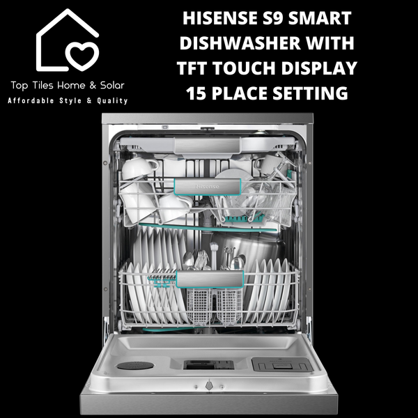 Hisense S9 Smart Dishwasher with TFT Touch Display - 15 Place Setting