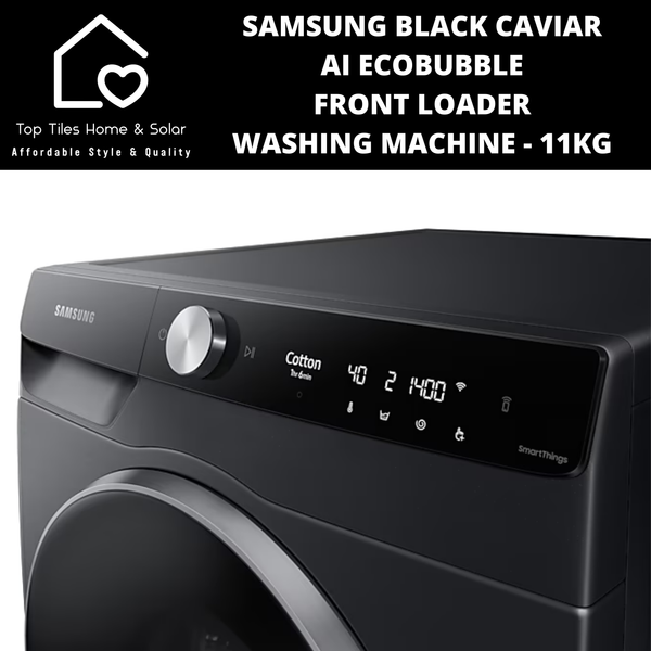 Samsung Black Caviar AI EcoBubble Front Loader Washing Machine - 11kg