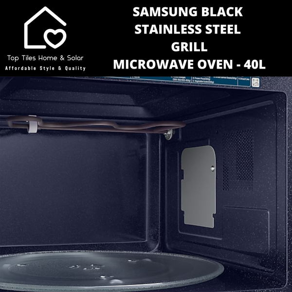 Samsung Black Stainless Steel Grill Microwave Oven - 40L