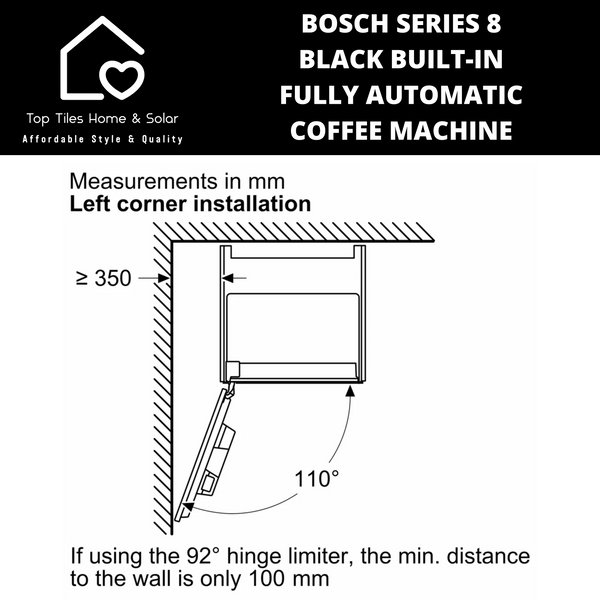 Bosch Series 8 - Blk Built-in Fully Automatic Coffee Machine