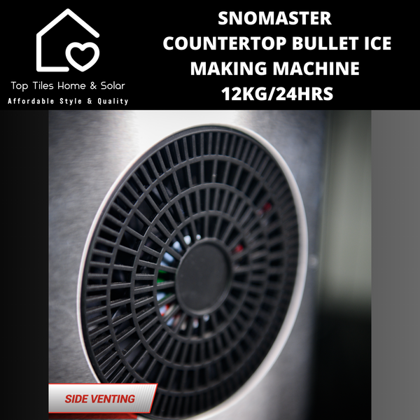 SnoMaster Countertop Bullet Ice Making Machine - 12kg/24Hrs