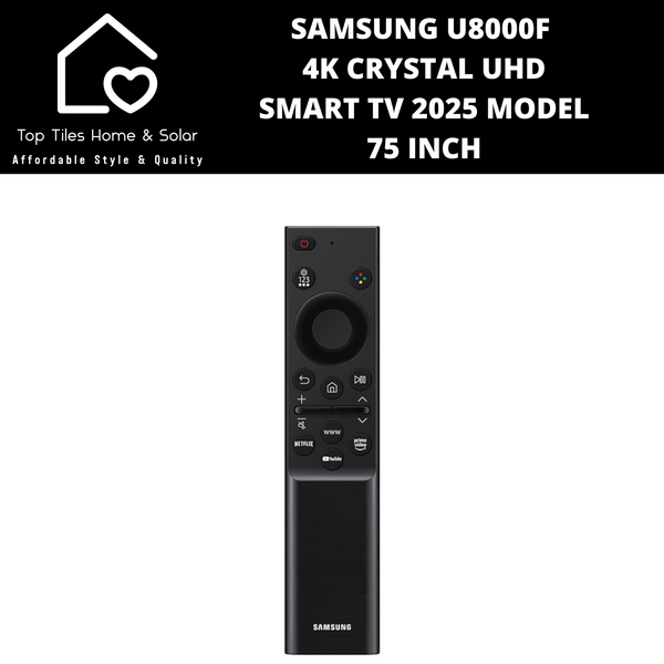 Samsung U8000F 4K Crystal UHD Smart TV 2025 - 75 Inch