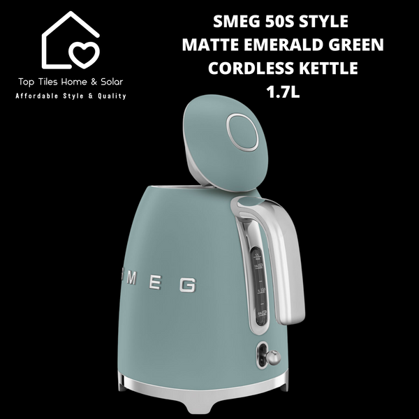 Smeg 50s Style Matte Emerald Green Cordless Kettle - 1.7L