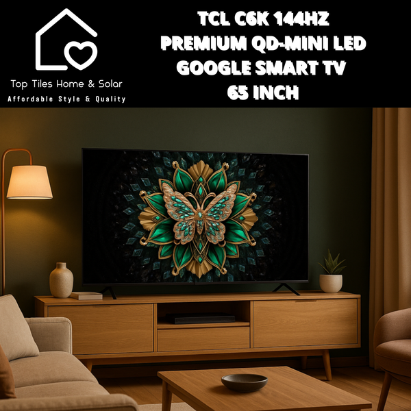 TCL C6K 144HZ Premium QD-Mini LED Smart Google TV - 65 Inch