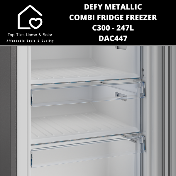 Defy Metallic Combi Fridge Freezer C300 - 247L DAC447