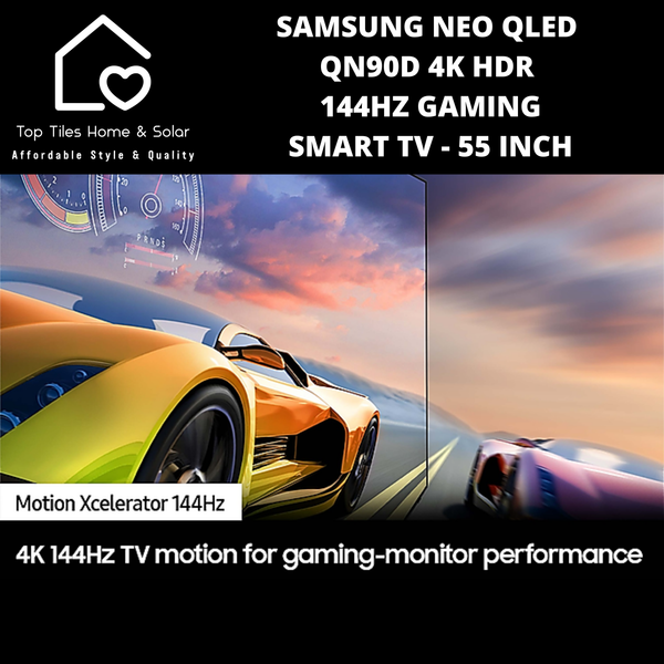 Samsung Neo QLED QN90D 4k HDR 144Hz Gaming Smart TV - 55 Inch