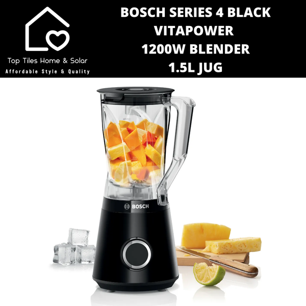 Bosch Series 4 - Black VitaPower 1200W Blender - 1.5L Jug