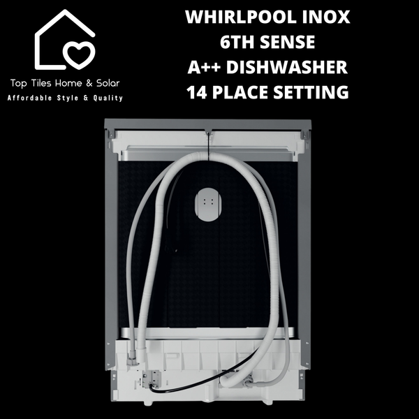 Whirlpool Inox 6th Sense A++ Dishwasher - 14 Place Setting