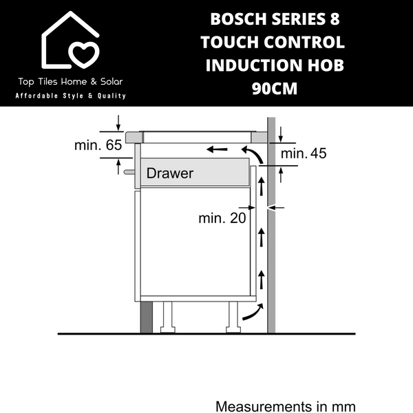Bosch Series 8 - Touch Control Induction Hob - 90cm