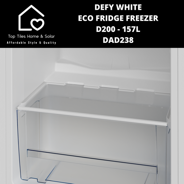 Defy White Eco Fridge Freezer D200 - 157L DAD238