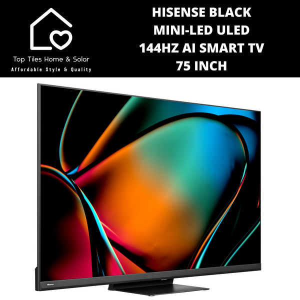 Hisense Black Mini-LED ULED 144Hz AI Smart TV - 75 Inch