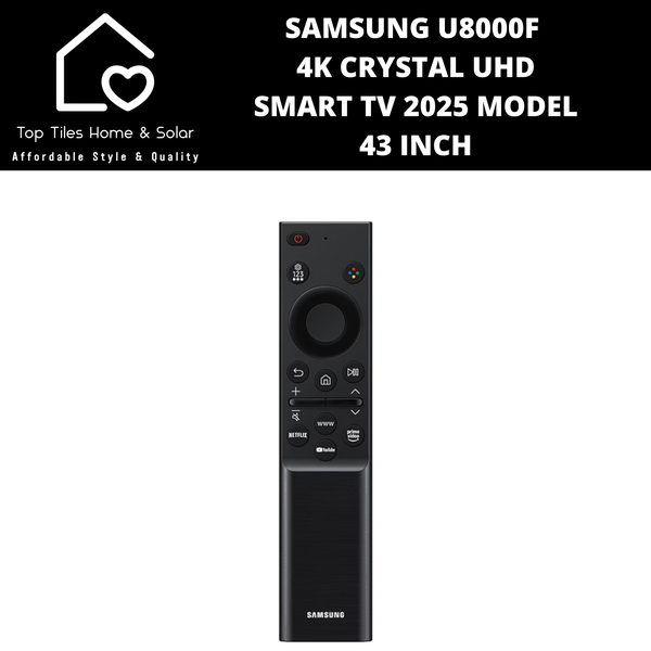 Samsung U8000F 4K Crystal UHD Smart TV 2025 - 43 Inch