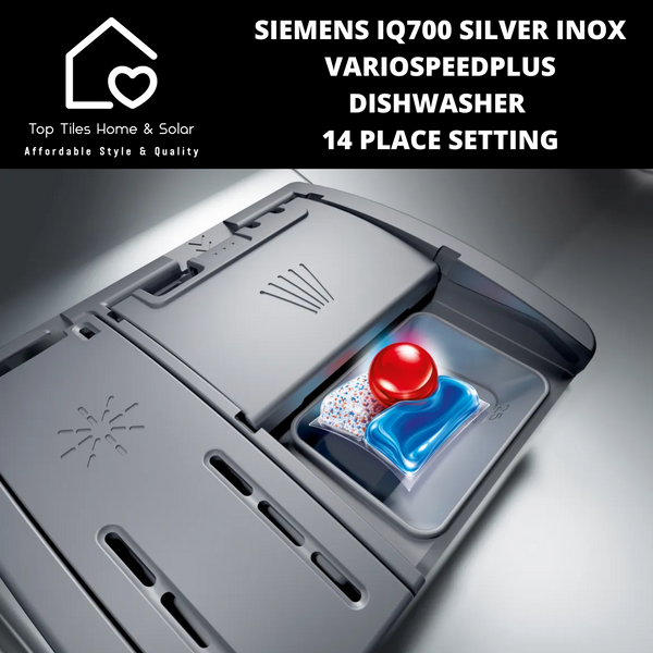 Siemens iQ700 - Silver Inox VarioSpeedPlus Dishwasher - 14 Place Setting